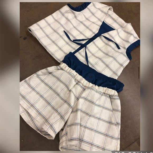 Handmade Mens Swimsuits Bathing Suit Swim Trunk Plaid with Matching Vest L - Picture 3 of 13